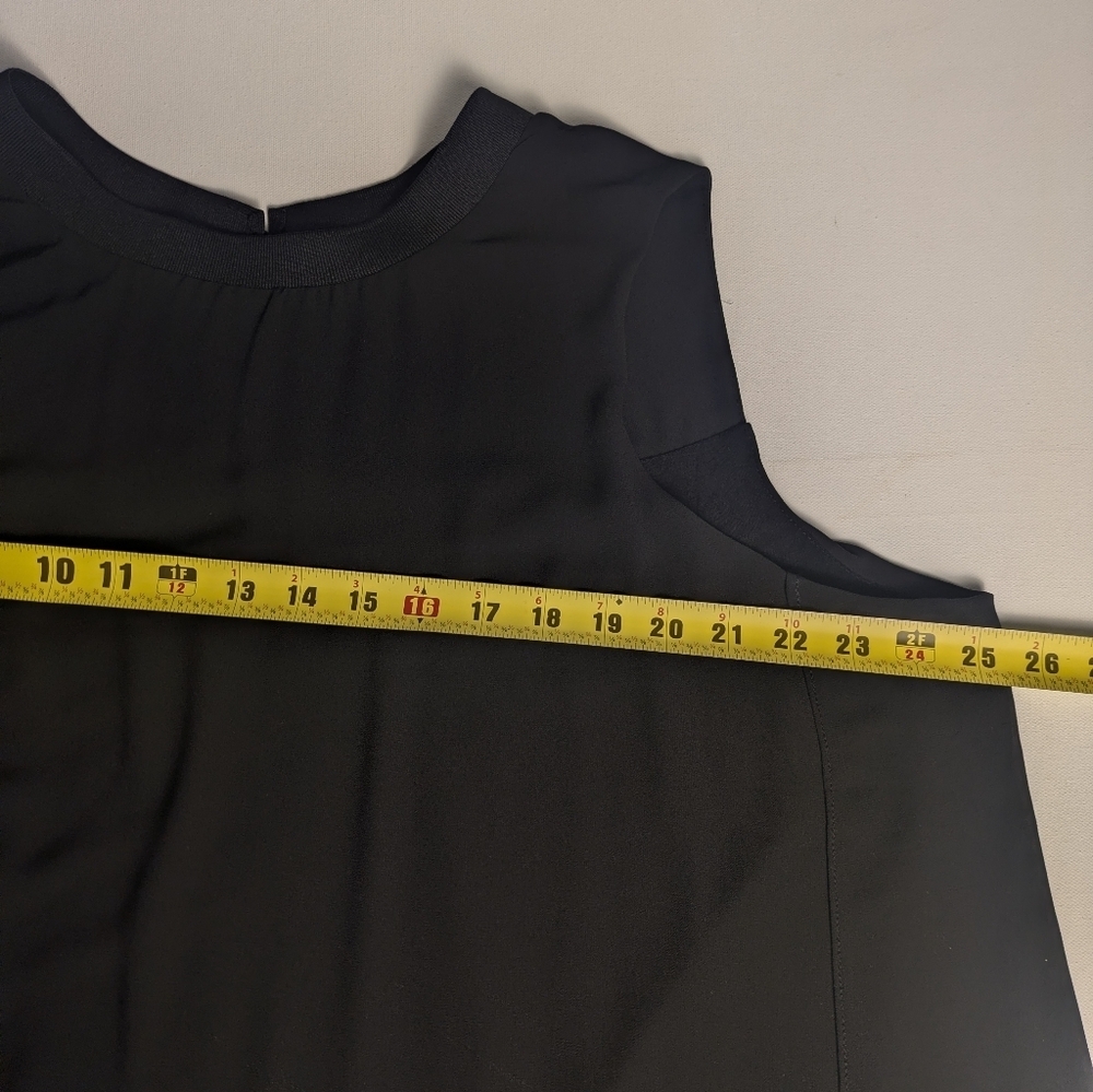 Lisa Rinna Collection Tulip Hem Sleeveless Black Tunic Dress Size 1X Chiffon - Picture 13 of 14